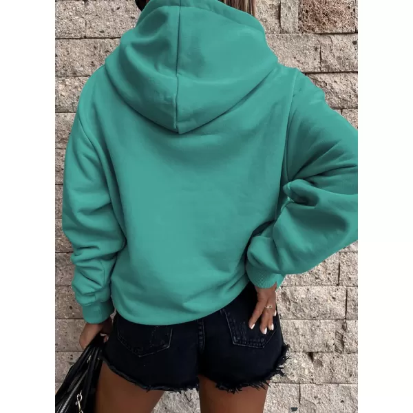 SHEWIN Women's Casual Hoodies Long Sleeve Solid Lightweight Pullover Tops Loose Sweatshirt with Pocket