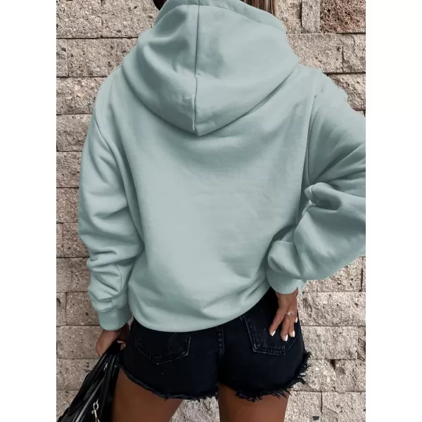 SHEWIN Women's Casual Hoodies Long Sleeve Solid Lightweight Pullover Tops Loose Sweatshirt with Pocket