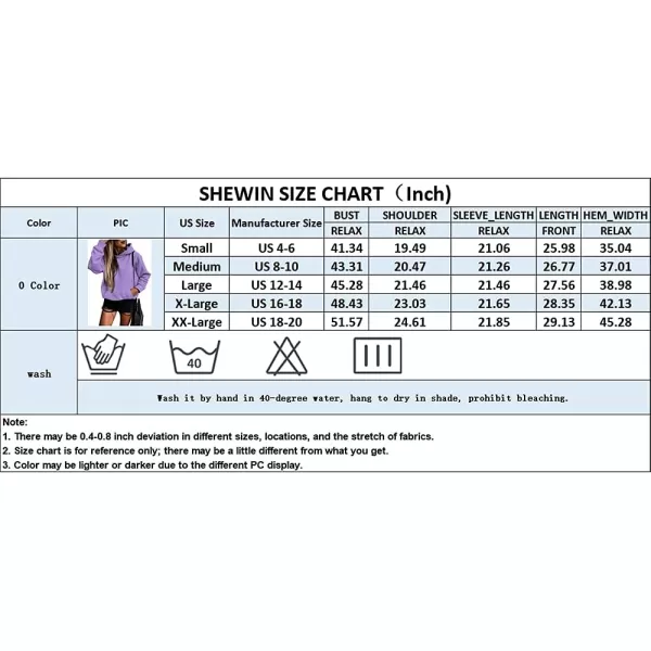 SHEWIN Women's Casual Hoodies Long Sleeve Solid Lightweight Pullover Tops Loose Sweatshirt with Pocket