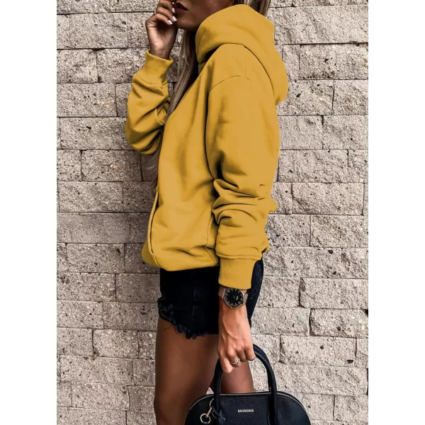 SHEWIN Women's Casual Hoodies Long Sleeve Solid Lightweight Pullover Tops Loose Sweatshirt with Pocket
