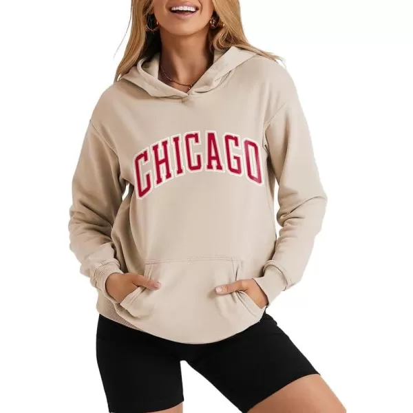 SHEWIN Women's Casual Hoodies Long Sleeve Solid Lightweight Pullover Tops Loose Sweatshirt with Pocket