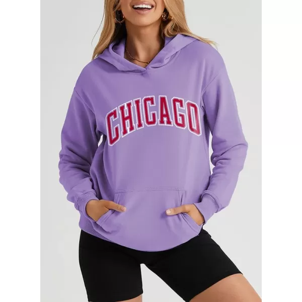 SHEWIN Women's Casual Hoodies Long Sleeve Solid Lightweight Pullover Tops Loose Sweatshirt with Pocket