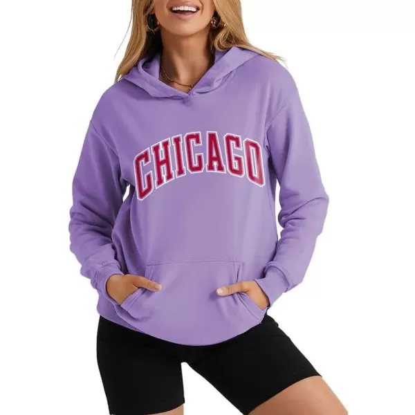 SHEWIN Women's Casual Hoodies Long Sleeve Solid Lightweight Pullover Tops Loose Sweatshirt with Pocket