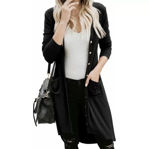 A Black(with Buttons, With Pockets)