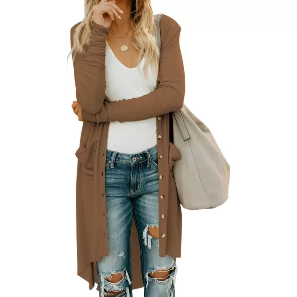 A Brown(with Buttons, With Pockets)