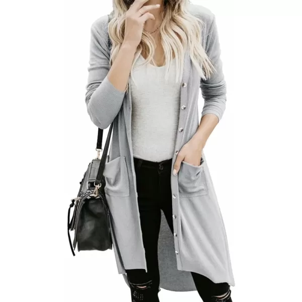 A Gray 1011(with Buttons, With Pockets)