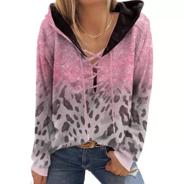 Qdz Tye Tie Pink Leopard Print
