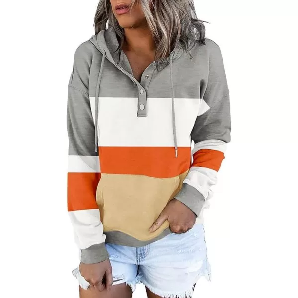 X1 Color Block Striped Orange