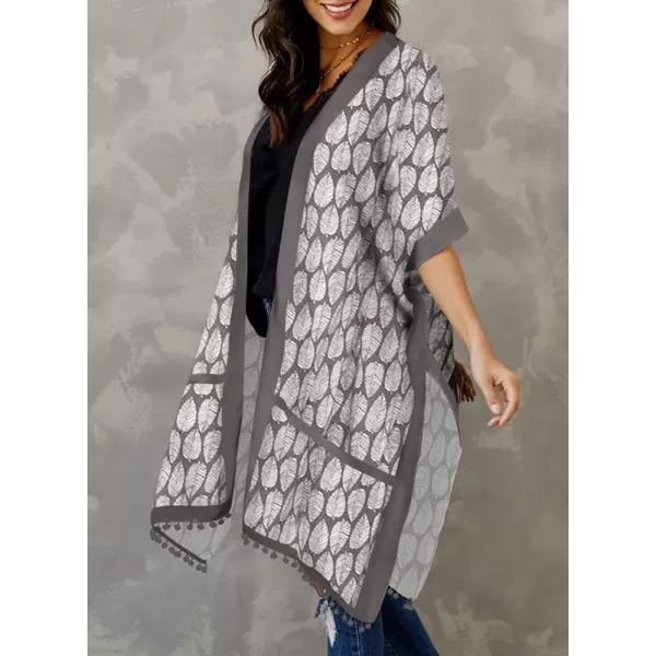 Dokotoo Womens 2024 Summer Beach Hawaiian Vacation Long Kimono Cardigans Swimsuits Cover ups