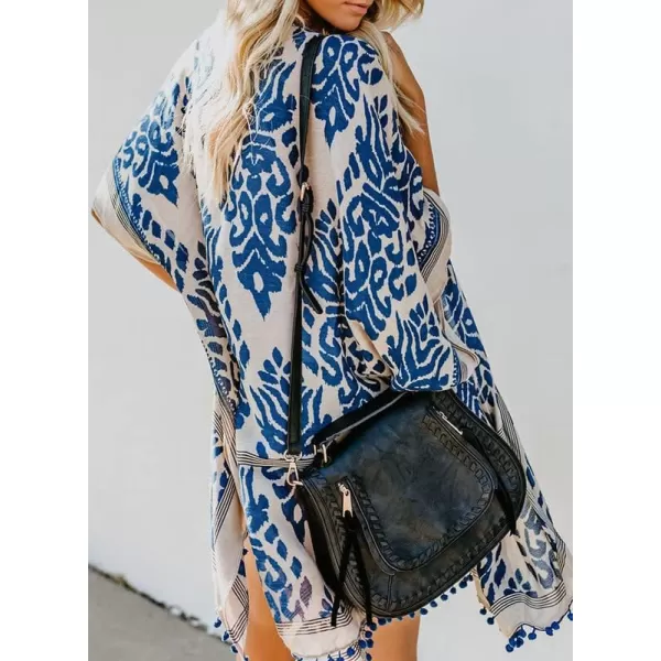 Dokotoo Womens 2024 Summer Beach Hawaiian Vacation Long Kimono Cardigans Swimsuits Cover ups