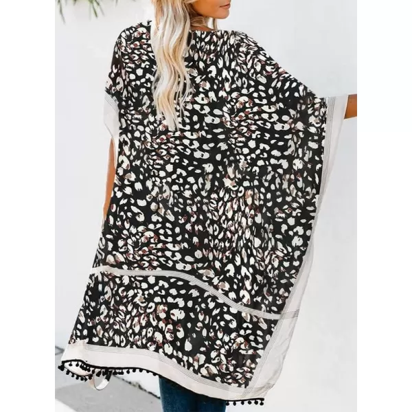 Dokotoo Womens 2024 Summer Beach Hawaiian Vacation Long Kimono Cardigans Swimsuits Cover ups