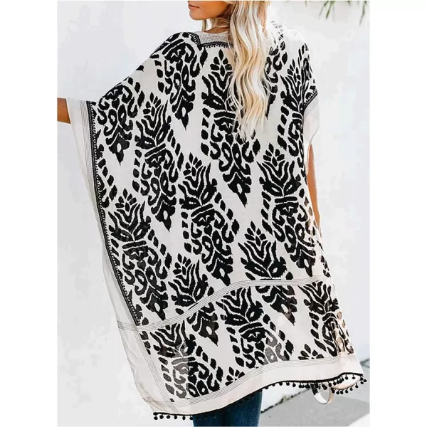 Dokotoo Womens 2024 Summer Beach Hawaiian Vacation Long Kimono Cardigans Swimsuits Cover ups