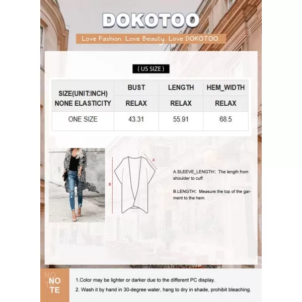 Dokotoo Womens 2024 Summer Beach Hawaiian Vacation Long Kimono Cardigans Swimsuits Cover ups