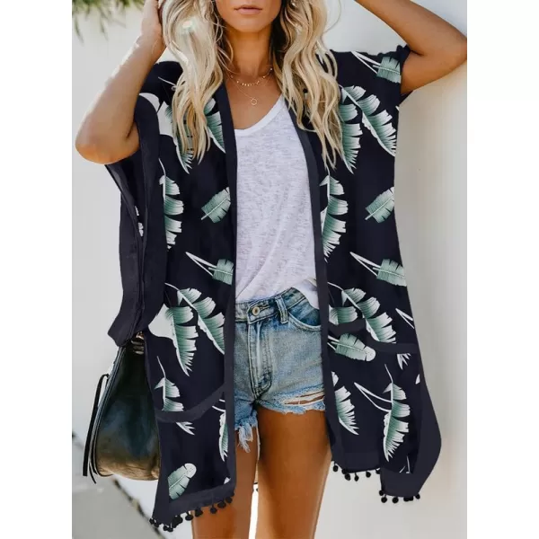 Dokotoo Womens 2024 Summer Beach Hawaiian Vacation Long Kimono Cardigans Swimsuits Cover ups