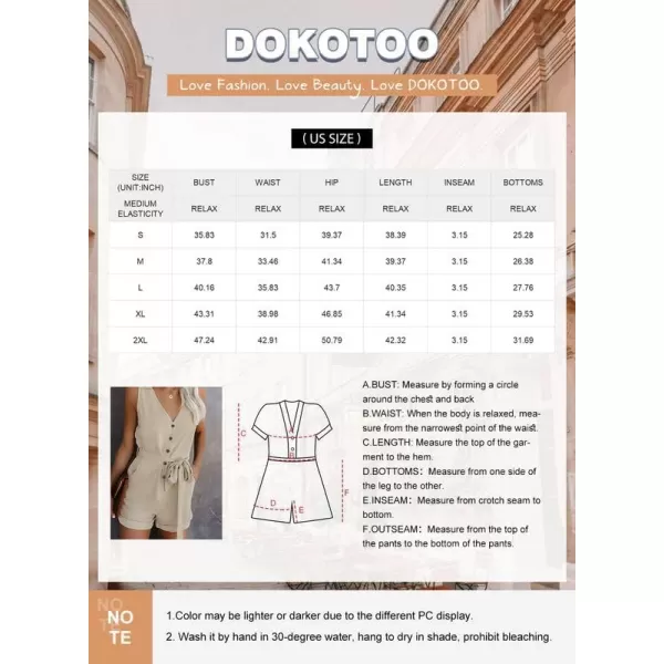 Dokotoo Womens Halter Neck Sleeveless Floral Print &amp; Solid Rompers Jumpsuits