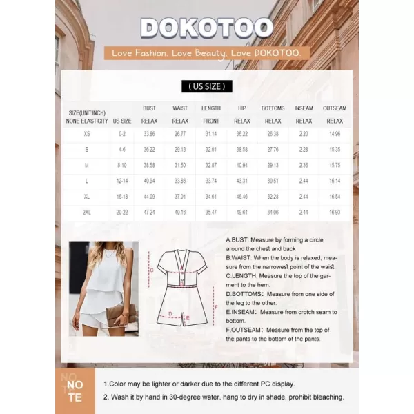 Dokotoo Womens Halter Neck Sleeveless Floral Print &amp; Solid Rompers Jumpsuits