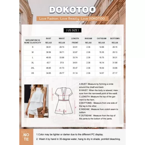 Dokotoo Womens Halter Neck Sleeveless Floral Print &amp; Solid Rompers Jumpsuits