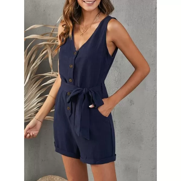 Dokotoo Womens Halter Neck Sleeveless Floral Print &amp; Solid Rompers Jumpsuits