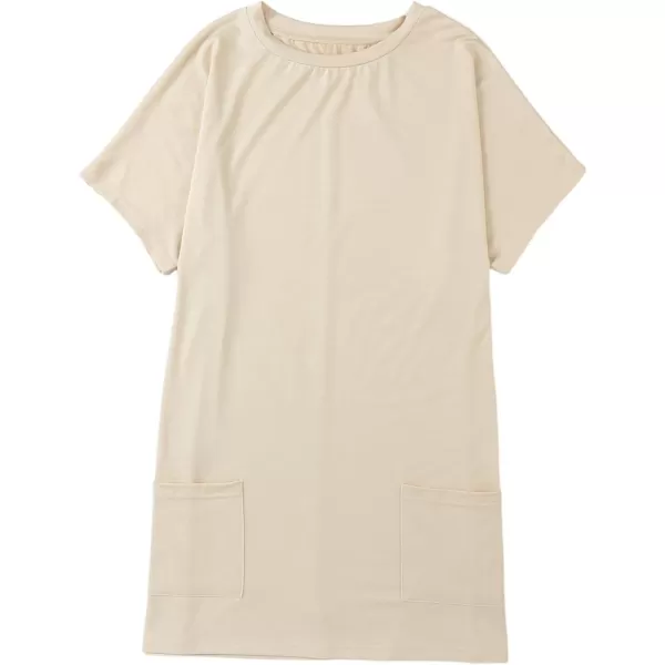 Dokotoo Womens Summer Casual Shirts Short Sleeve Tunic Tops with Pockets