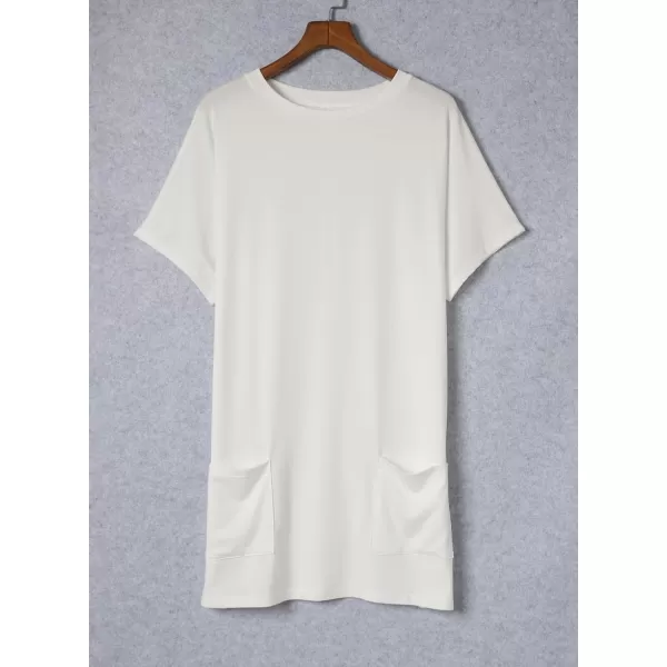 Dokotoo Womens Summer Casual Shirts Short Sleeve Tunic Tops with Pockets
