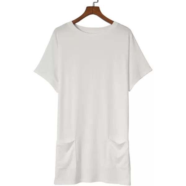 Dokotoo Womens Summer Casual Shirts Short Sleeve Tunic Tops with Pockets