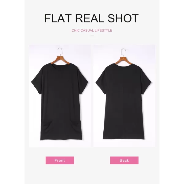 Dokotoo Womens Summer Casual Shirts Short Sleeve Tunic Tops with Pockets