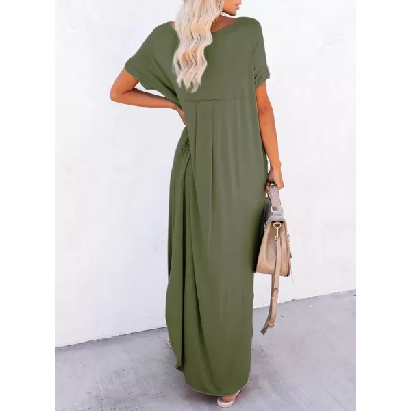 Dokotoo Womens Summer Dress Long Dress Casual Loose Maxi Dresses Beach Outfit 2024 Resort Hawaiian