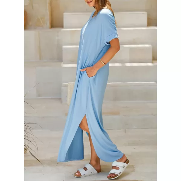 Dokotoo Womens Summer Dress Long Dress Casual Loose Maxi Dresses Beach Outfit 2024 Resort Hawaiian