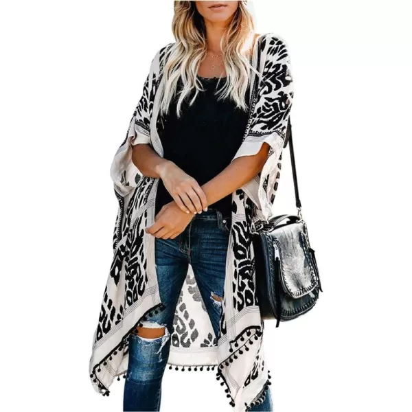 Dokotoo Womens 2024 Summer Beach Hawaiian Vacation Long Kimono Cardigans Swimsuits Cover ups