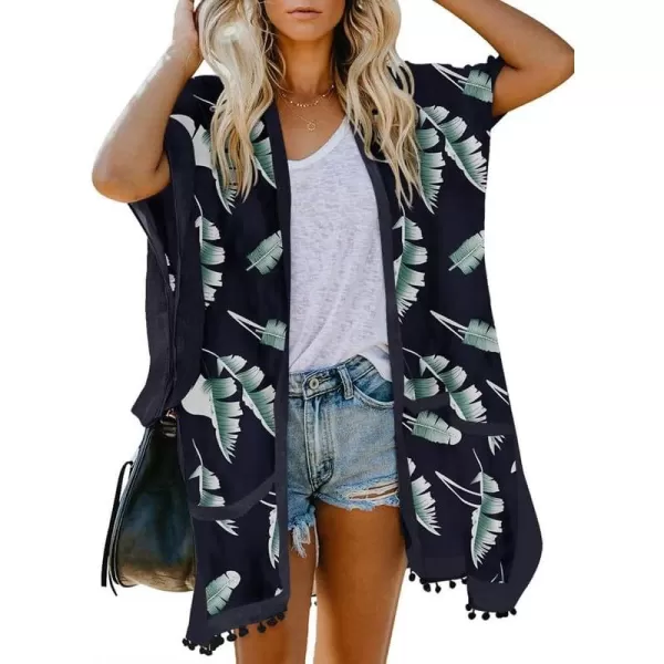 Dokotoo Womens 2024 Summer Beach Hawaiian Vacation Long Kimono Cardigans Swimsuits Cover ups