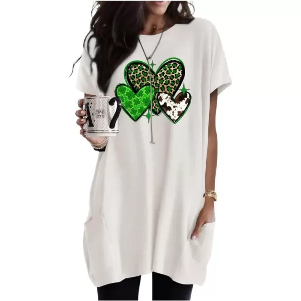 Dokotoo Womens Summer Casual Shirts Short Sleeve Tunic Tops with Pockets