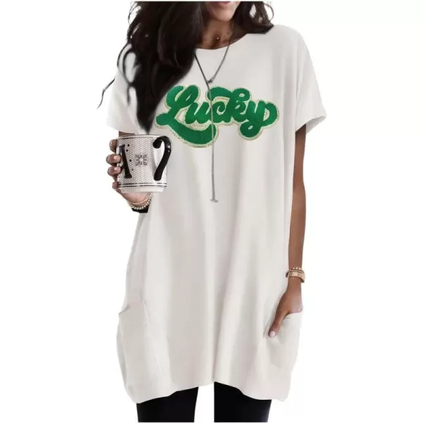 Dokotoo Womens Summer Casual Shirts Short Sleeve Tunic Tops with Pockets