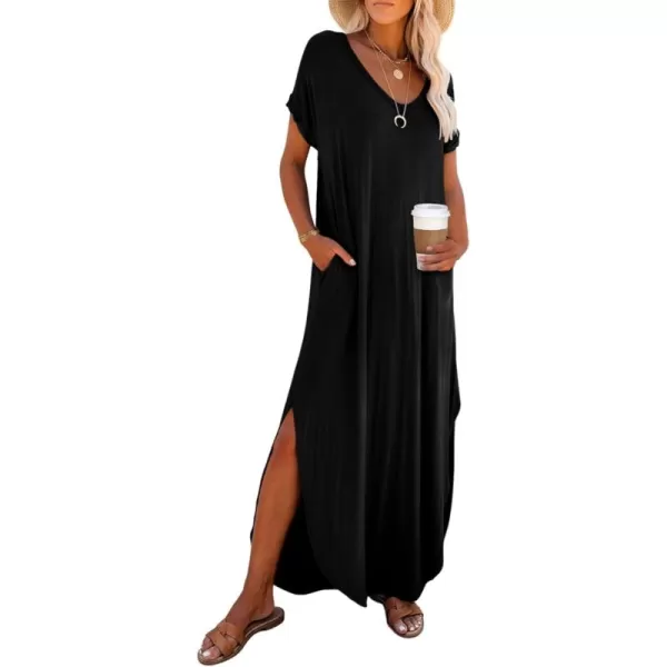 Dokotoo Womens Summer Dress Long Dress Casual Loose Maxi Dresses Beach Outfit 2024 Resort Hawaiian