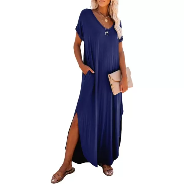 Dokotoo Womens Summer Dress Long Dress Casual Loose Maxi Dresses Beach Outfit 2024 Resort Hawaiian