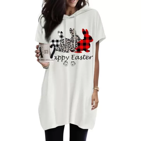 Dokotoo Womens Summer Oversized Hoodies Casual Short Sleeve Shirts Fashion Tunic Tops with Pockets