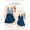 imageDokotoo One Piece Swimdress Swimsuits for Women 2025 Tummy Control Swimwear Dresses Summer Skirt Bathing SuitBlue