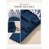 imageDokotoo One Piece Swimdress Swimsuits for Women 2025 Tummy Control Swimwear Dresses Summer Skirt Bathing SuitBlue
