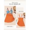 imageDokotoo One Piece Swimdress Swimsuits for Women 2025 Tummy Control Swimwear Dresses Summer Skirt Bathing SuitOrange