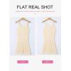 imageDokotoo Summer Crochet Hollow Out Knit Beach Bathing Suit Swim Cover Ups Cruise Outfits Vacation Dresses for Women 2025Apricot