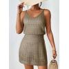 imageDokotoo Summer Crochet Hollow Out Knit Beach Bathing Suit Swim Cover Ups Cruise Outfits Vacation Dresses for Women 2025Desert Palm