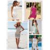 imageDokotoo Summer Crochet Hollow Out Knit Beach Bathing Suit Swim Cover Ups Cruise Outfits Vacation Dresses for Women 2025Sky Blue