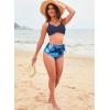 imageDokotoo Womens High Waisted Floral Bikini Sets Swimsuit Suit for Women 2025 Tummy Control Bathing Suit Swimwear for SummerBlue