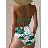 imageDokotoo Womens High Waisted Floral Bikini Sets Swimsuit Suit for Women 2025 Tummy Control Bathing Suit Swimwear for SummerGreen