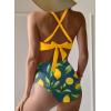 imageDokotoo Womens High Waisted Floral Bikini Sets Swimsuit Suit for Women 2025 Tummy Control Bathing Suit Swimwear for SummerYellow