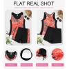 imageDokotoo Womens Tankini Swimsuits 2025 Two Piece Bathing Suits Tummy Control Swim Tank Top with Boy ShortsRed Floral