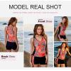 imageDokotoo Womens Tankini Swimsuits 2025 Two Piece Bathing Suits Tummy Control Swim Tank Top with Boy ShortsRed Floral