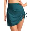 imageDokotoo Womens High Waisted Swim Skirt Bottoms Ruched Scallop Trim Bathing Suit Skirts Split Tankini Swimsuit BottomSkobeloff