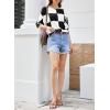 imageDokotoo Womens 2025 Fashion Tops 34 Sleeve TShirts Cute Crewneck Basic Business Tees BlousesW Black