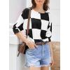 imageDokotoo Womens 2025 Fashion Tops 34 Sleeve TShirts Cute Crewneck Basic Business Tees BlousesW Black
