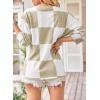 imageDokotoo Womens 2025 Fashion Tops 34 Sleeve TShirts Cute Crewneck Basic Business Tees BlousesW Pale Khaki